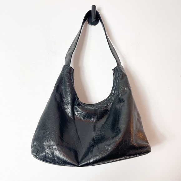 Vintage Carolee Genuine Black Leather Bag - Picture 6 of 16